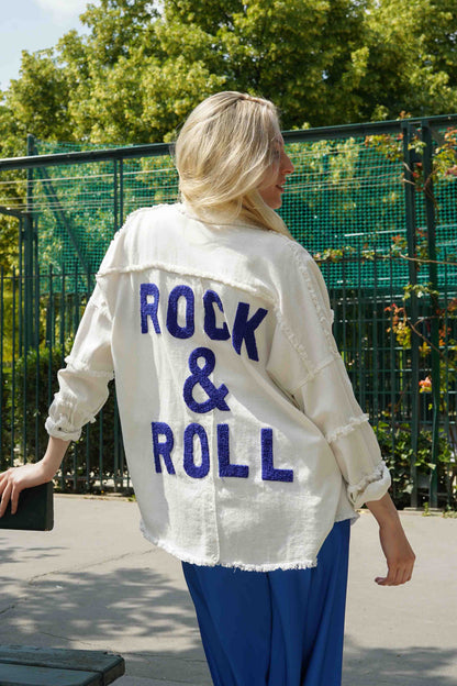 VESTE OVERSIZE "ROCK&ROLL"