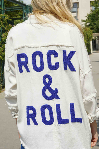 VESTE OVERSIZE "ROCK&ROLL"