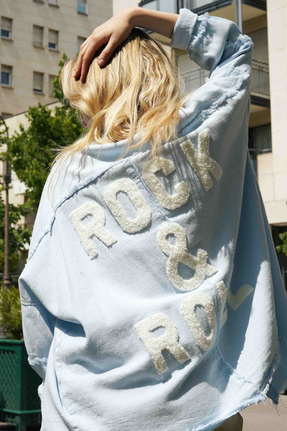 VESTE OVERSIZE "ROCK&ROLL"