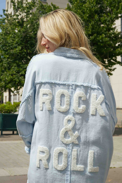 VESTE OVERSIZE "ROCK&ROLL"