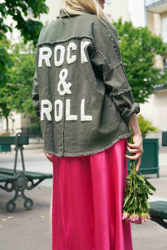 “ROCK&ROLL” OVERSIZED JACKET