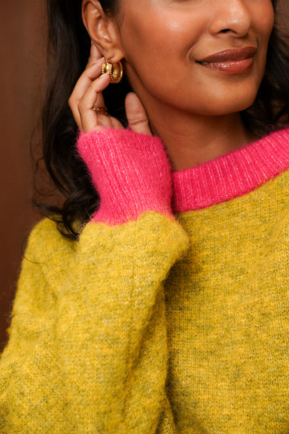 NOA TWO-TONE SWEATER