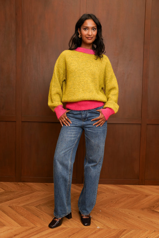 NOA TWO-TONE SWEATER