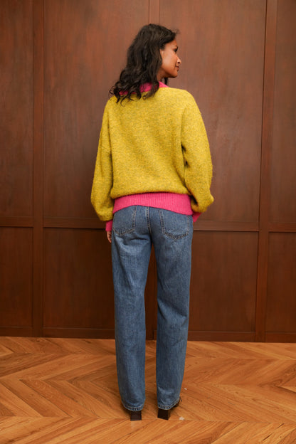 NOA TWO-TONE SWEATER