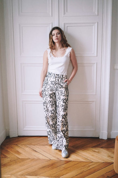 Pantalon avec broderie Julianna