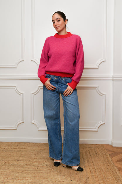 NOA TWO-TONE SWEATER