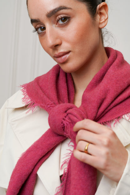 LARGE KNITTED SCARF