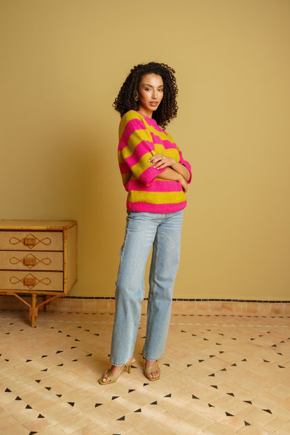 MAYA STRIPED SWEATER