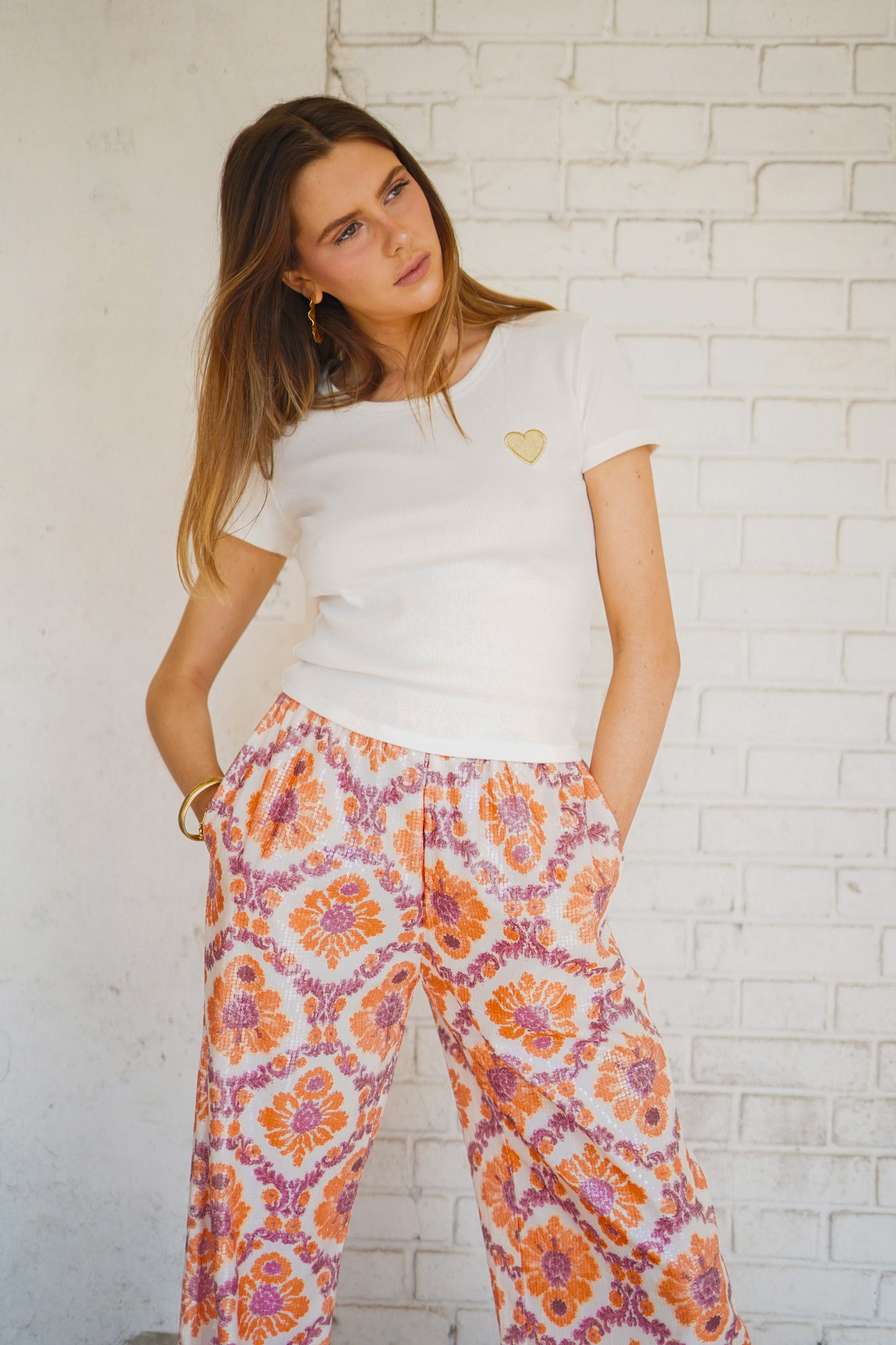 T-shirt Cœur doré