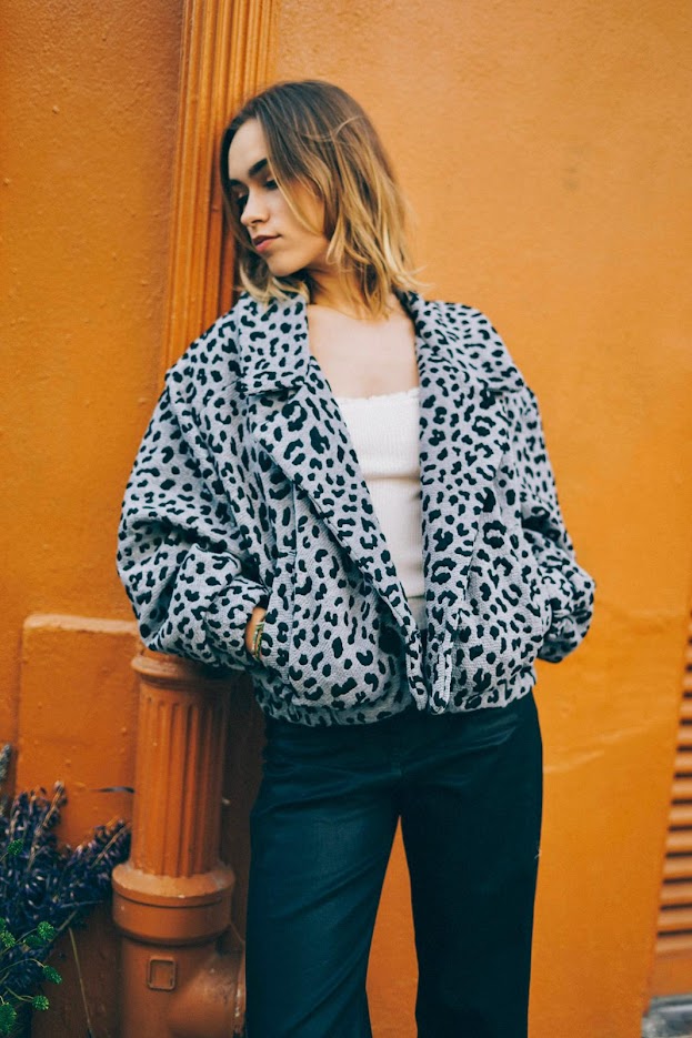 Leo print jacket