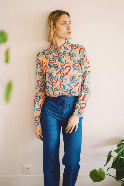 Colorful printed shirt