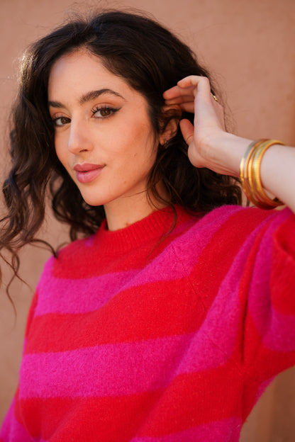 MAYA STRIPED SWEATER