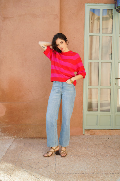MAYA STRIPED SWEATER