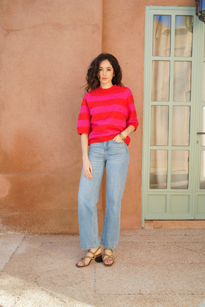 MAYA STRIPED SWEATER